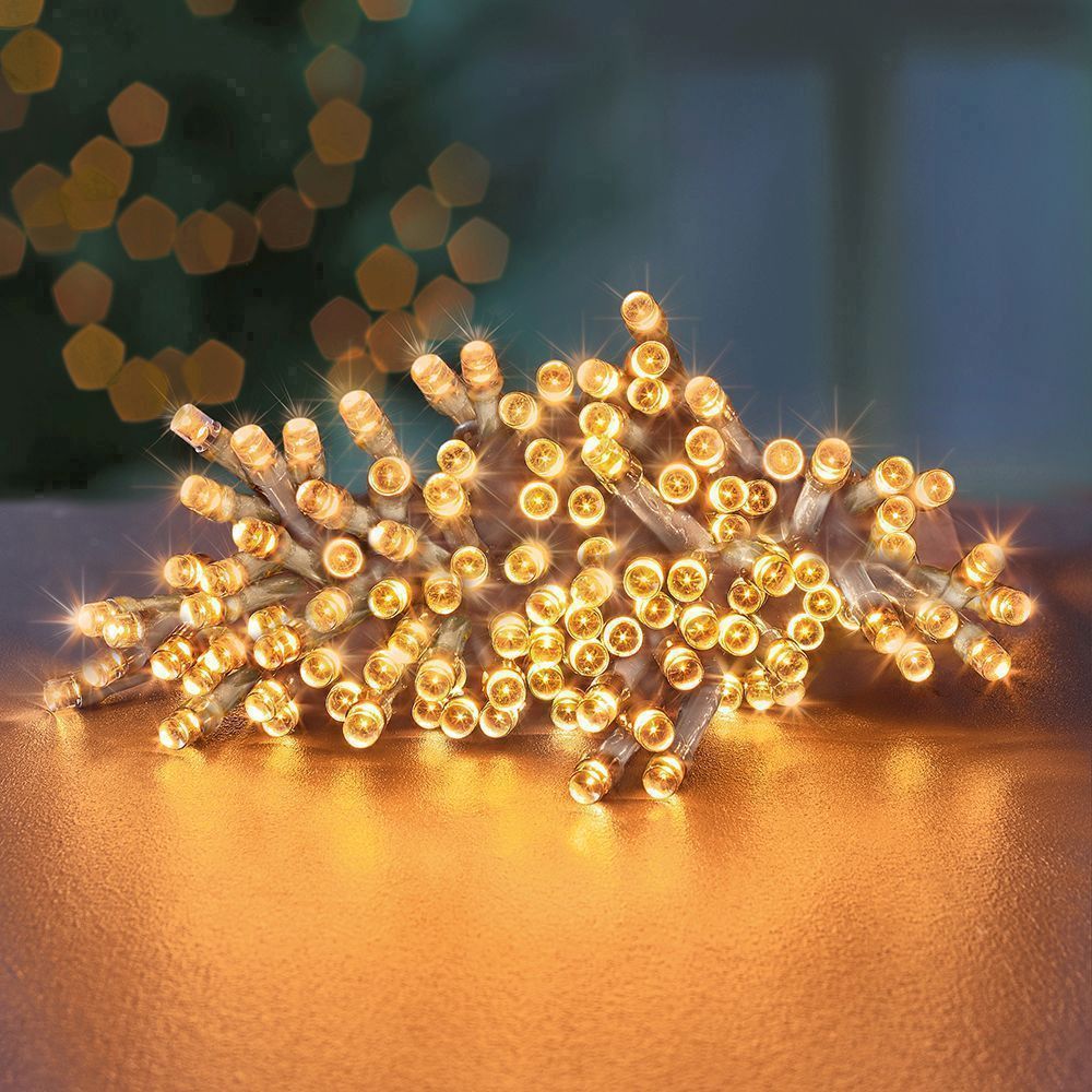 Premier TimeLights Battery Operated 50 LED 5m - Vintage Gold